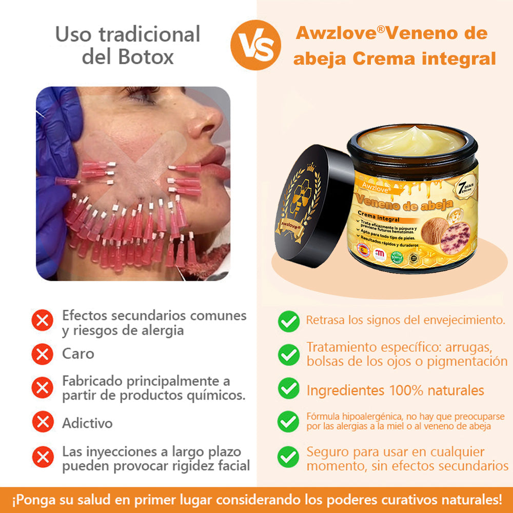 Hecho y enviado desde España🌾 AWZLOVE® Crema Integral de Veneno de Abeja🌾 ¡ÚLTIMO DÍA con 80% de DESCUENTO!🌾