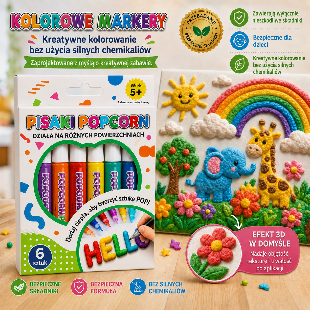 Zamów dzisiaj i zaoszczędź 50% | Healrize® 3D Relief Art Pen – zamień płaskie rysunki w trójwymiarowe dzieła sztuki, które można poczuć pod palcami 🖌️🖍️2