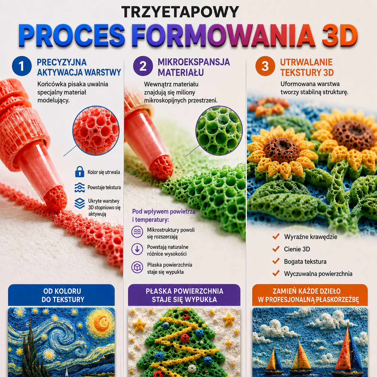 Zamów dzisiaj i zaoszczędź 50% | Healrize® 3D Relief Art Pen – zamień płaskie rysunki w trójwymiarowe dzieła sztuki, które można poczuć pod palcami 🖌️🖍️2