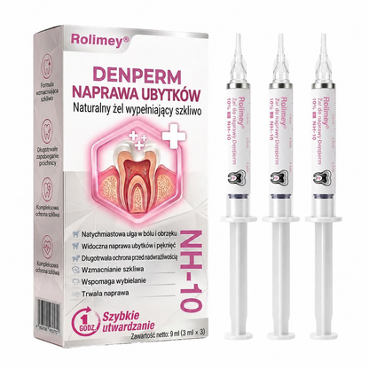 🇵🇱 Rolimey® DenPerm – Naturalny żel do odbudowy szkliwa i wypełniania ubytków