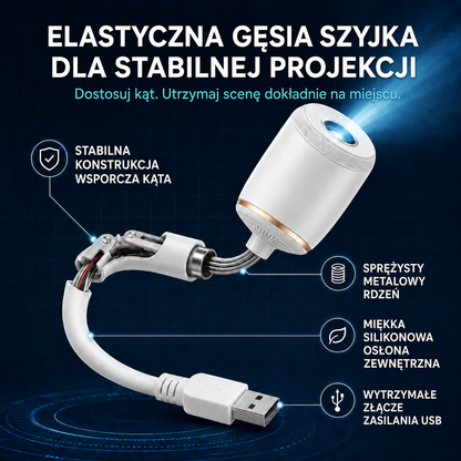 Inteligentny projektor nocny nowej generacji TIMNAMY® – dynamiczna, inteligentna projekcja holograficzna 5D w jakości HD 🐱🦝1