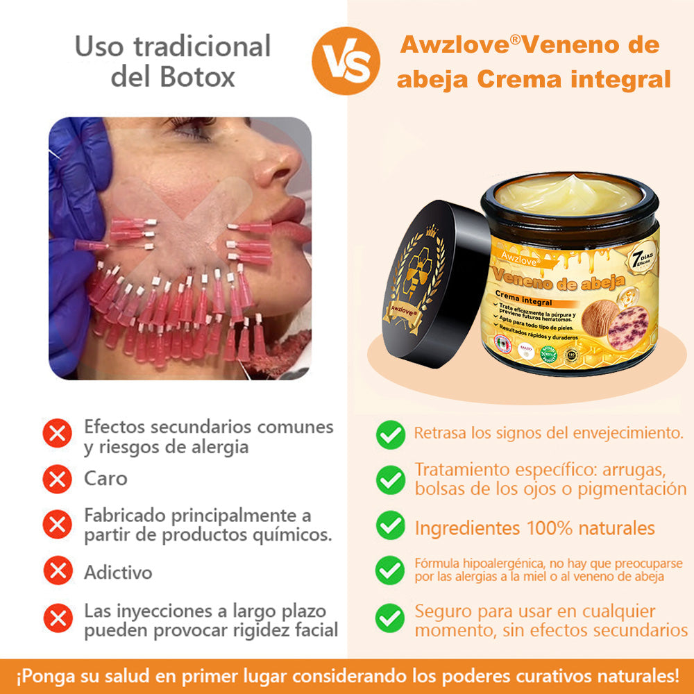 Hecho y enviado desde México🇲🇽👉|AWZLOVE® Crema Integral de Veneno de Abeja🍀| ¡ÚLTIMO DÍA con 80% de DESCUENTO! 🍀